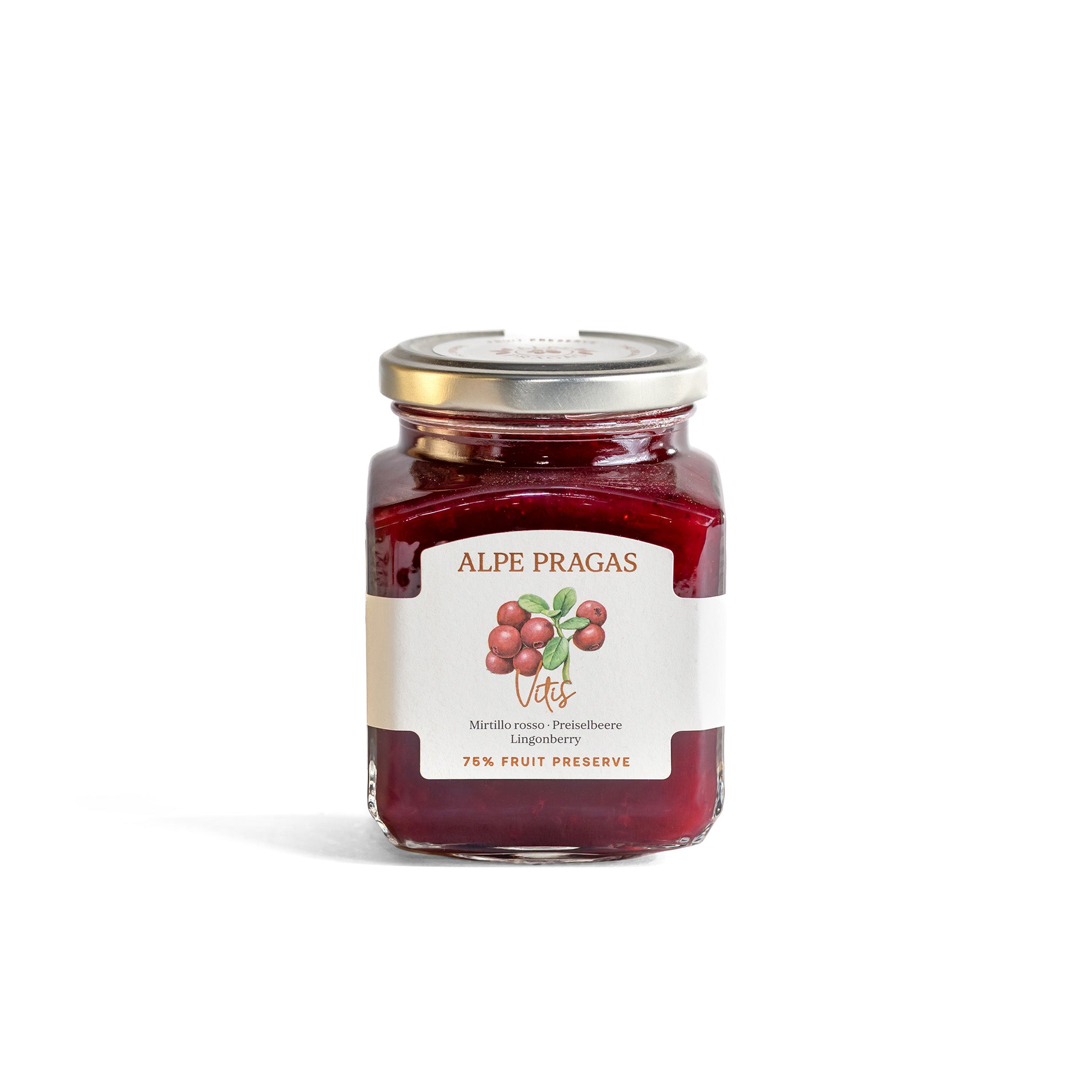 PREISELBEERE FRUCHTAUFSTRICH | ALPE PRAGAS | 75% FRUCHTGEHALT