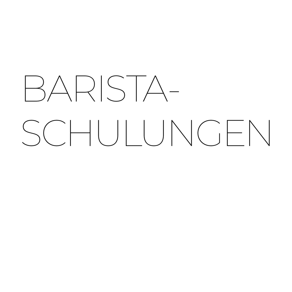 BARISTASCHULUNGEN