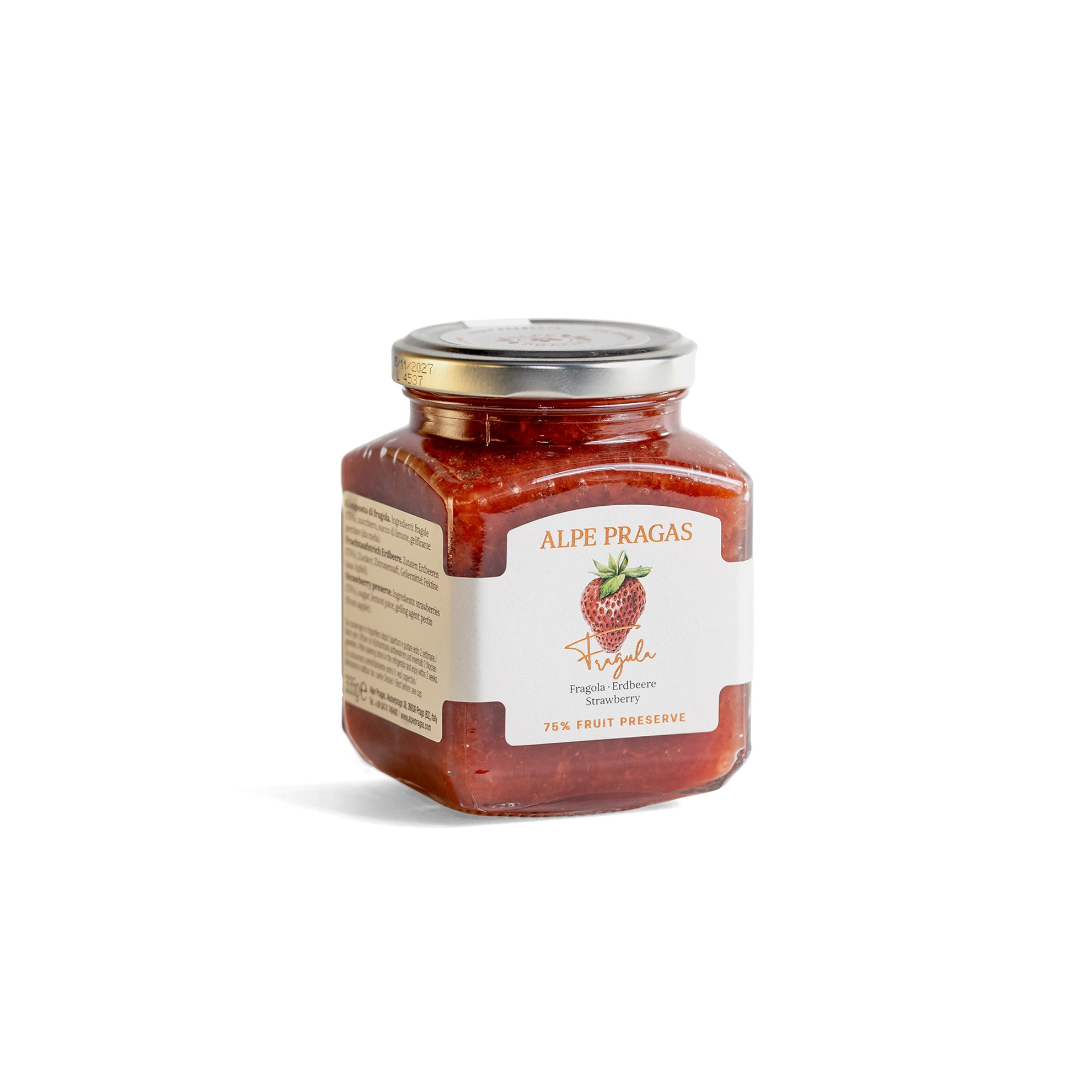 ERDBEERE FRUCHTAUFSTRICH | ALPE PRAGAS | 75% FRUCHTGEHALT