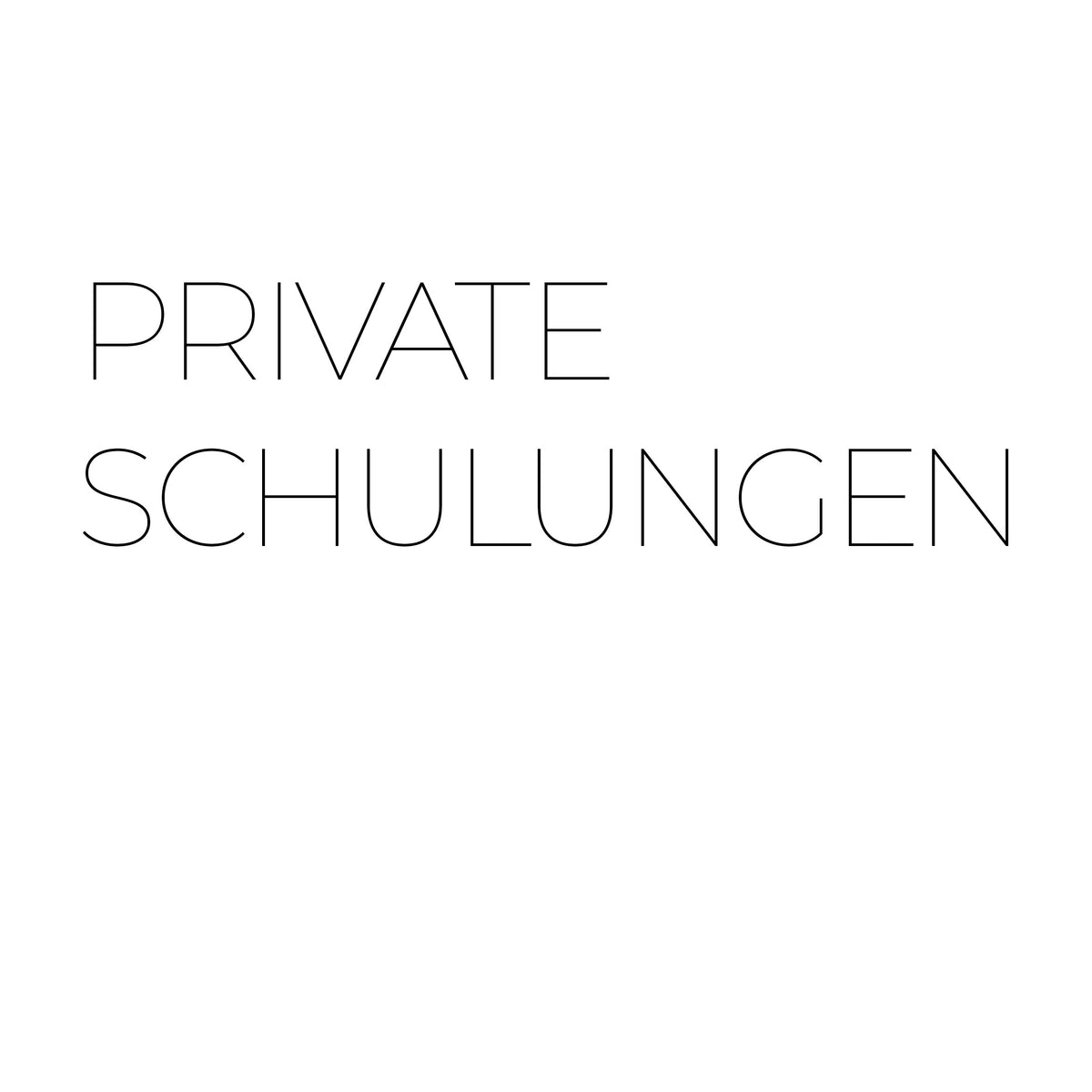PRIVATE SCHULUNG