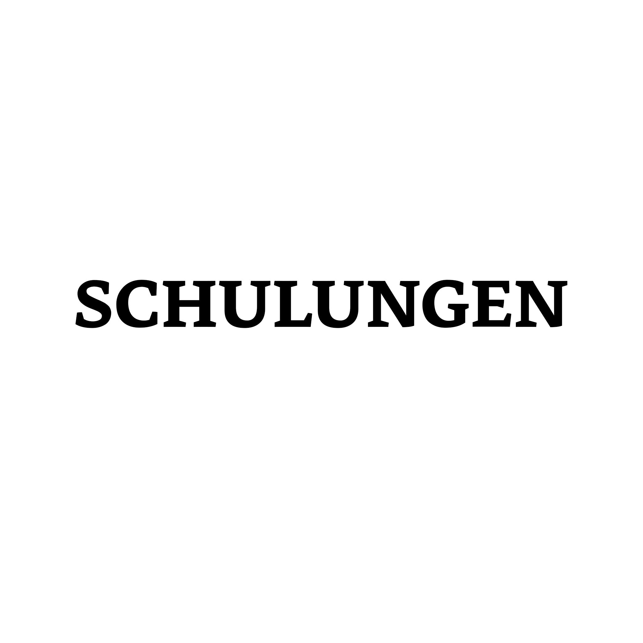 SCHULUNGEN